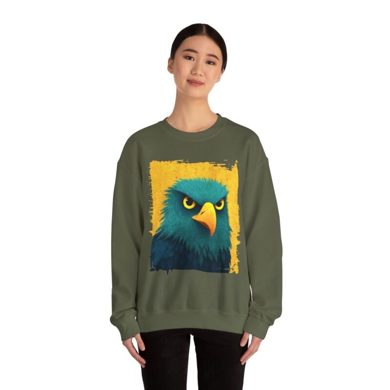 Copy of Bold Eagle Graphic Sweatshirt, Unisex Pullover, Edgy Gift for Nature Lovers, Perfect for Fall Outings, Casual Wear, Animal Lover Apparel - Image 21