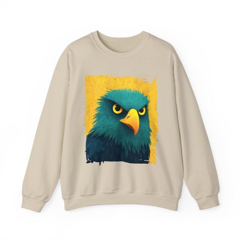 Copy of Bold Eagle Graphic Sweatshirt, Unisex Pullover, Edgy Gift for Nature Lovers, Perfect for Fall Outings, Casual Wear, Animal Lover Apparel - Image 10