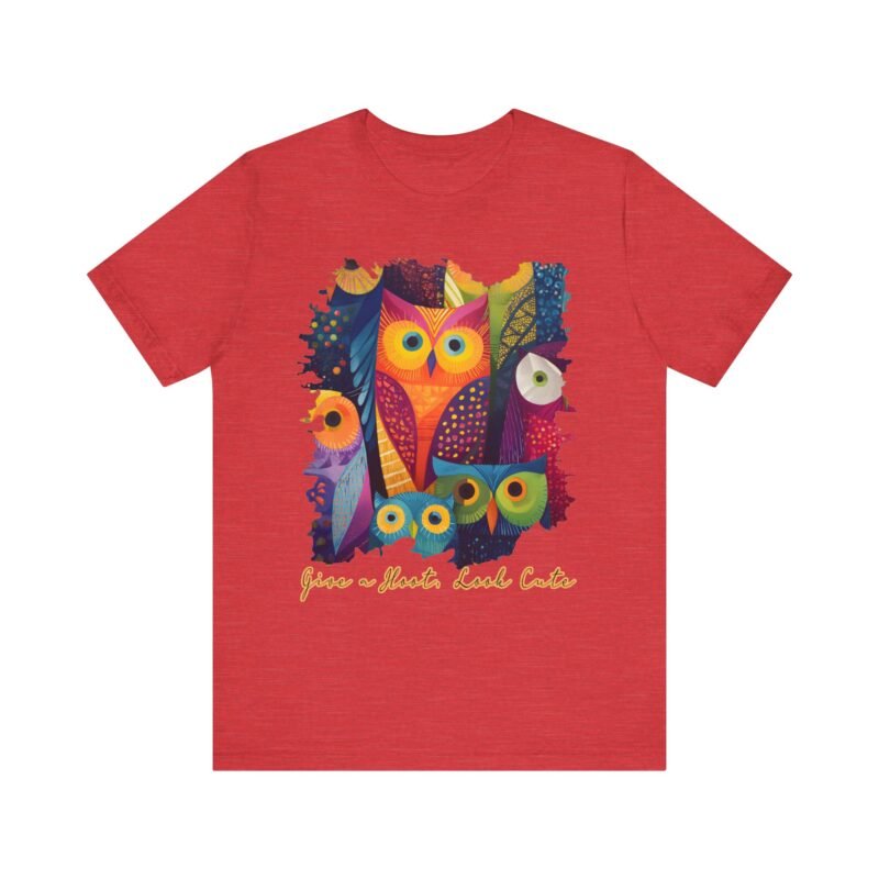 Cute Owl Graphic Tee for Nature Lovers, Cute Animal Shirt, Gift for Her, Nature-Inspired Fashion, Casual Wear - Image 51