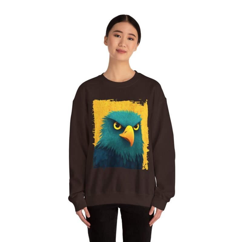 Copy of Bold Eagle Graphic Sweatshirt, Unisex Pullover, Edgy Gift for Nature Lovers, Perfect for Fall Outings, Casual Wear, Animal Lover Apparel - Image 17
