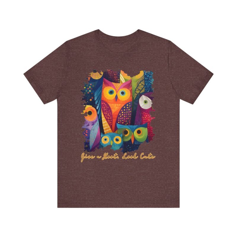 Cute Owl Graphic Tee for Nature Lovers, Cute Animal Shirt, Gift for Her, Nature-Inspired Fashion, Casual Wear - Image 55