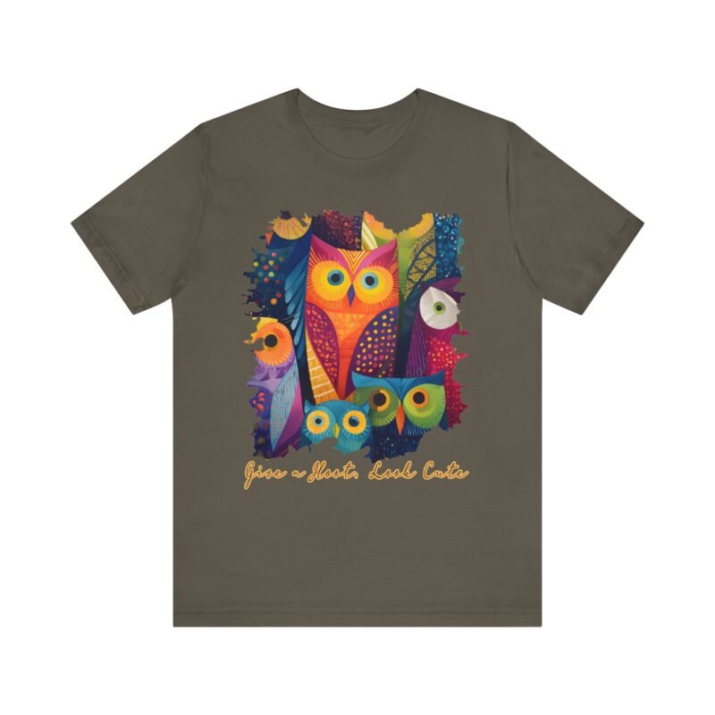 Cute Owl Graphic Tee for Nature Lovers, Cute Animal Shirt, Gift for Her, Nature-Inspired Fashion, Casual Wear - Image 43