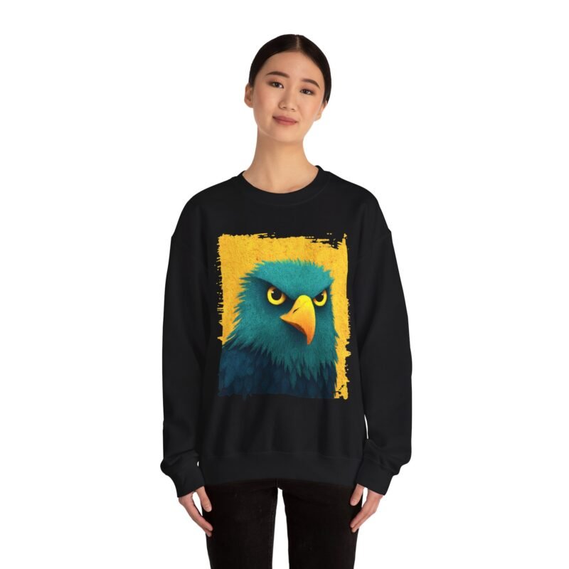 Copy of Bold Eagle Graphic Sweatshirt, Unisex Pullover, Edgy Gift for Nature Lovers, Perfect for Fall Outings, Casual Wear, Animal Lover Apparel - Image 8