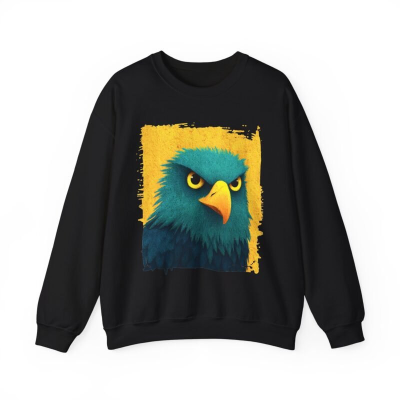 Bold Eagle Graphic Sweatshirt, Unisex Pullover, Edgy Gift for Nature Lovers, Perfect for Fall Outings, Casual Wear, Animal Lover Apparel - Image 5