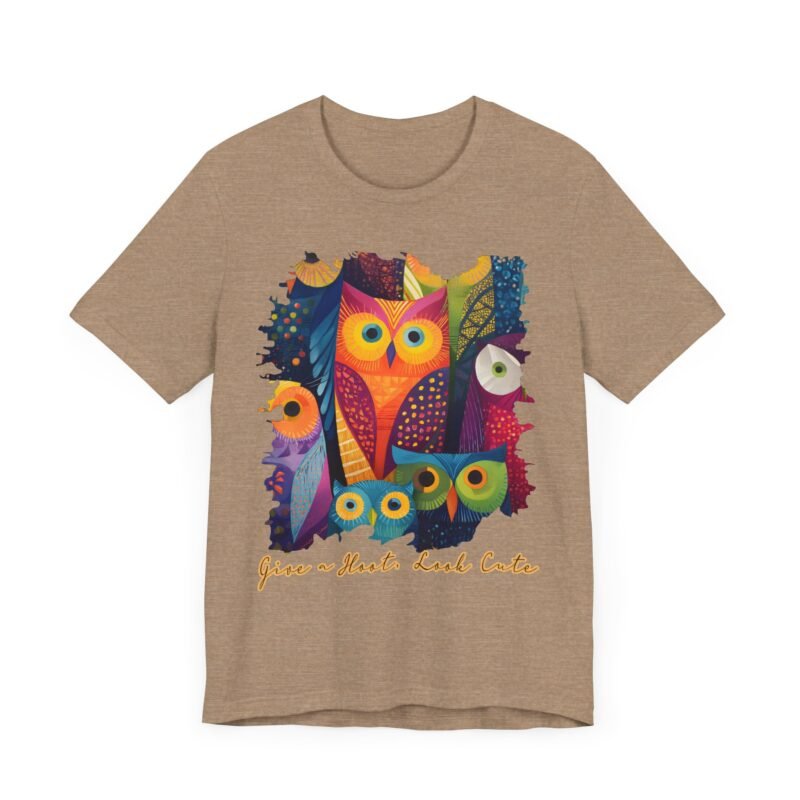Cute Owl Graphic Tee for Nature Lovers, Cute Animal Shirt, Gift for Her, Nature-Inspired Fashion, Casual Wear - Image 29