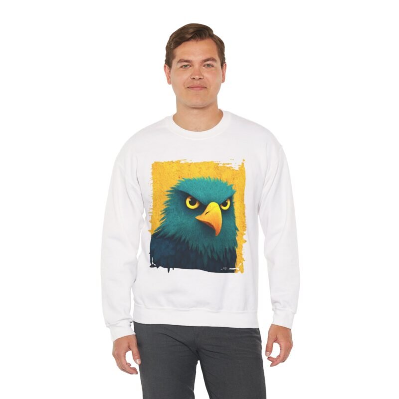 Copy of Bold Eagle Graphic Sweatshirt, Unisex Pullover, Edgy Gift for Nature Lovers, Perfect for Fall Outings, Casual Wear, Animal Lover Apparel - Image 4