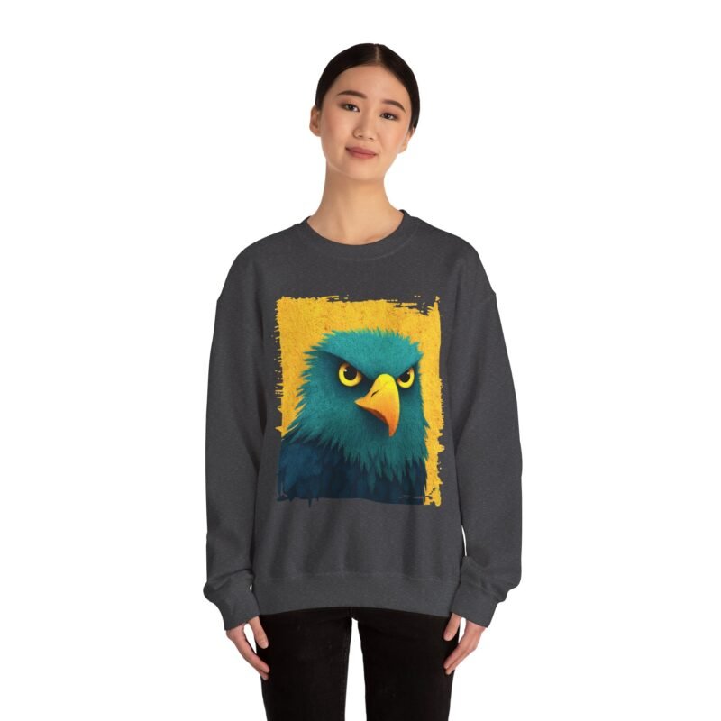 Copy of Bold Eagle Graphic Sweatshirt, Unisex Pullover, Edgy Gift for Nature Lovers, Perfect for Fall Outings, Casual Wear, Animal Lover Apparel - Image 25