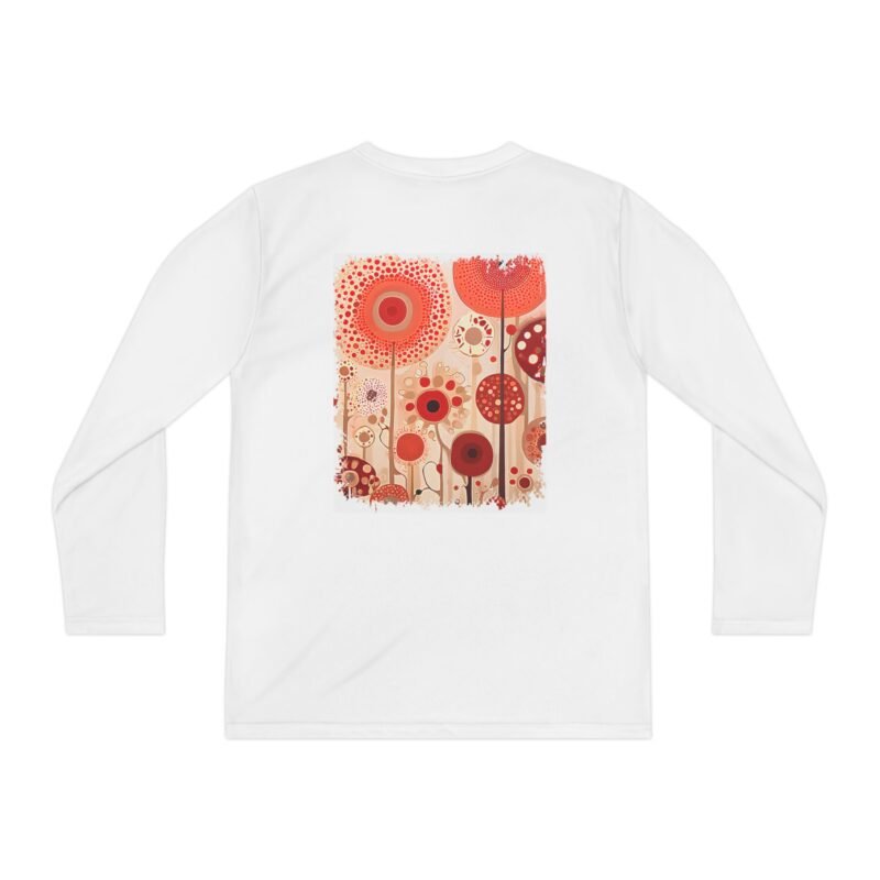 Vibrant Floral Youth Long Sleeve Tee, Cute Kids Shirt, Spring Style Top, Gifts for Little Ones, Outdoor Playwear, Colorful Kids Fashion - Image 3