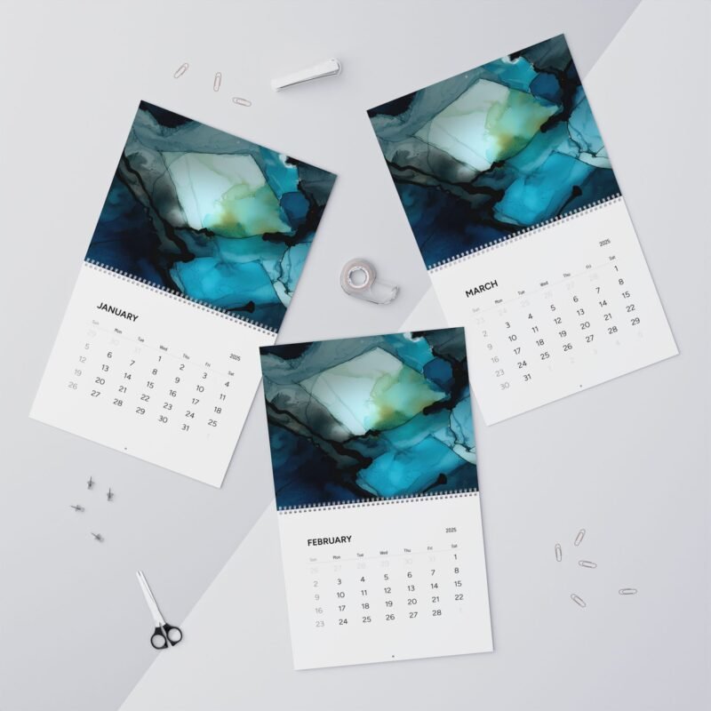 Minimalist Wall Calendar 2025, Modern Decor, Gift for Planner Lovers, Home Office Organizer, Holiday Countdown - Image 4